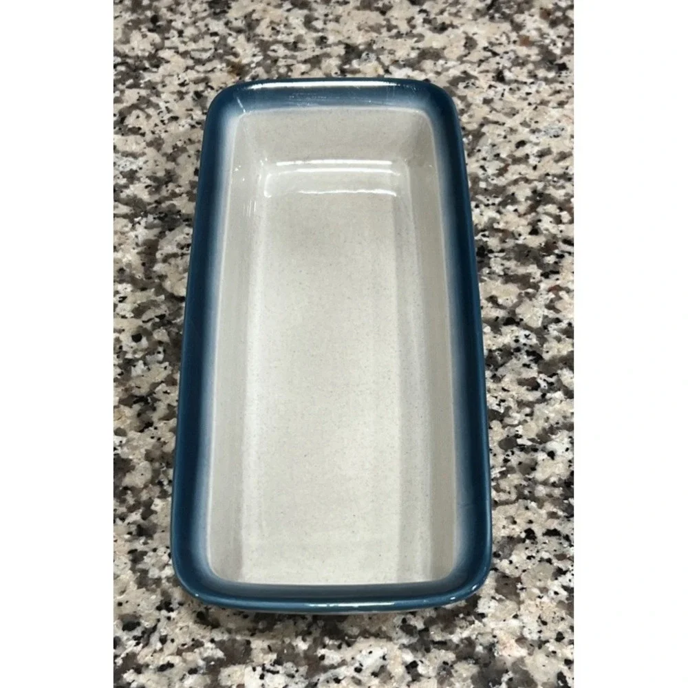 Wedgwood‎ Blue Pacific Ceramic Gratin Rectangular Oven To Table England 10.5x4.5